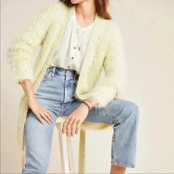 Anthropologie Larkin Shimmer Cardigan Sweater - Picture 1 of 3